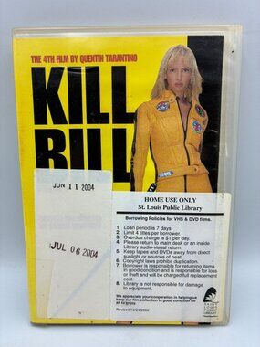 Kill Bill Vol 1 2004 Uma Thurman Quentin Tarantino Miramax DVD R Movie